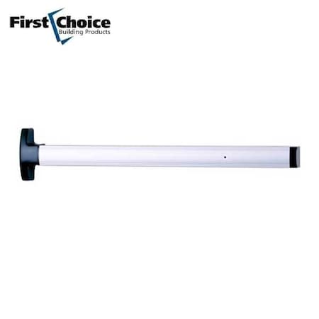 First Choice Concealed Vertical Rod Device x 36" x Clear x Prepped For, Cylinder, without Cylinder FCH-369236-CL